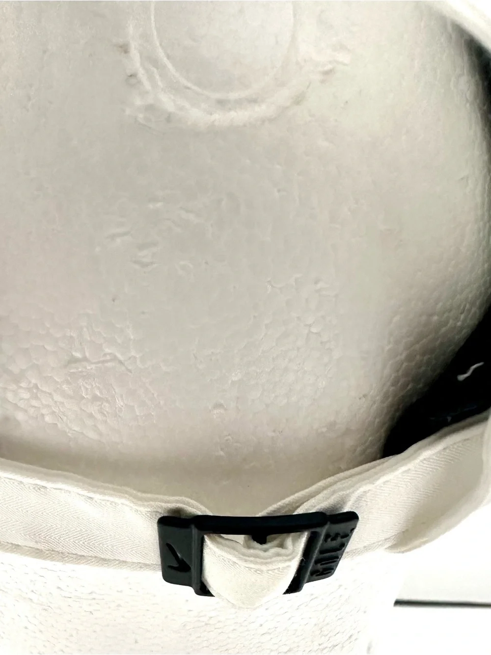 Nike White Baseball Cap with Black Embroidered Character